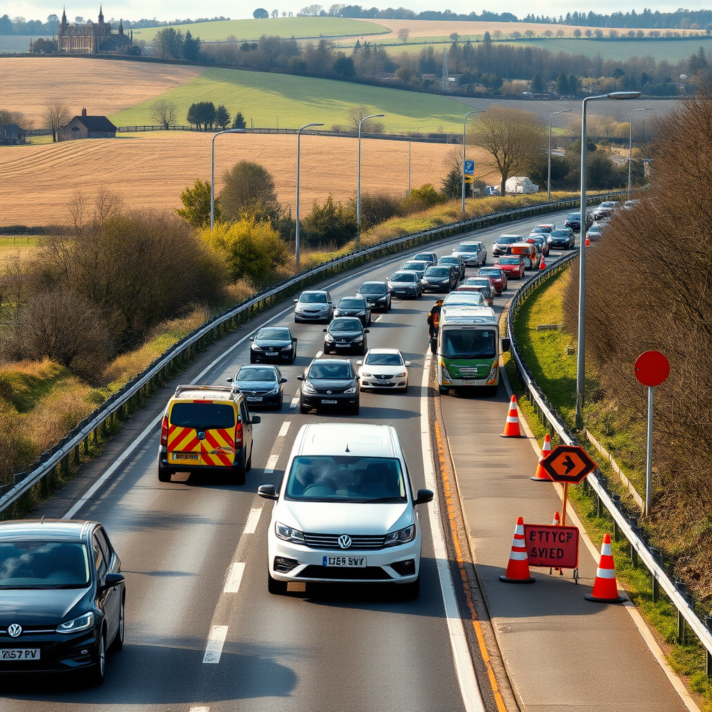 Traffic delays persist on A34 after collision closes road